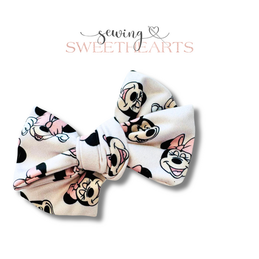 Pink Mouse Bow  Sewing Sweethearts   