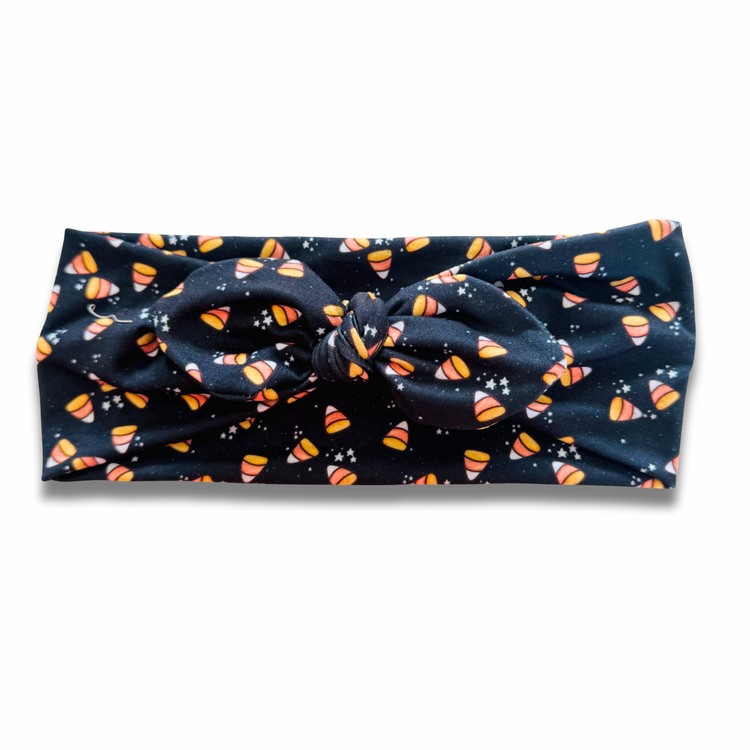 Candy Corn Sweetheart Headband (or removable tie option) Sewing Sweethearts Sweetheart with Removable Tie