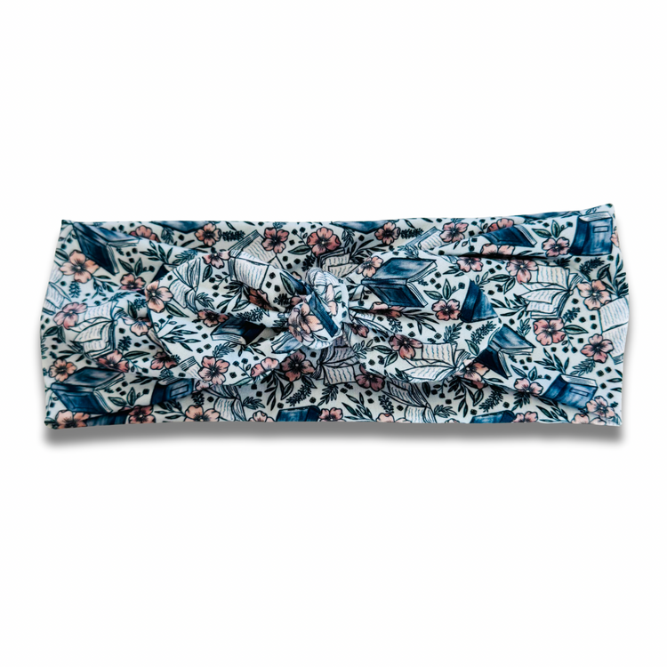 Open Book Sweetheart Headband (or removable tie option) Sewing Sweethearts Sweetheart with Removable Tie