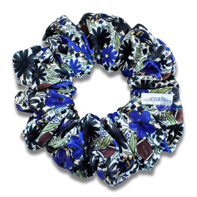 Football: Ravens Scrunchie Sewing Sweethearts