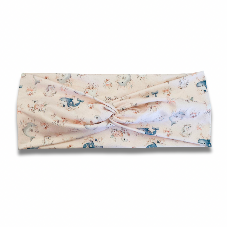 Sea Life Sweetheart Headband (or removable tie option) Sewing Sweethearts Sweetheart