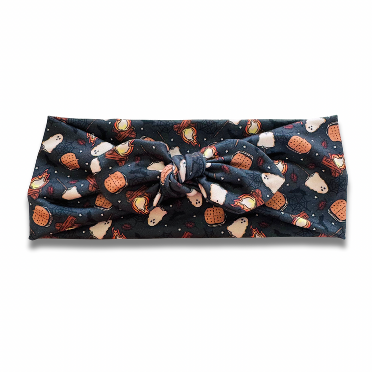 Spooky S’mores Sweetheart Headband (or removable tie option) Sewing Sweethearts Sweetheart with Removable Tie