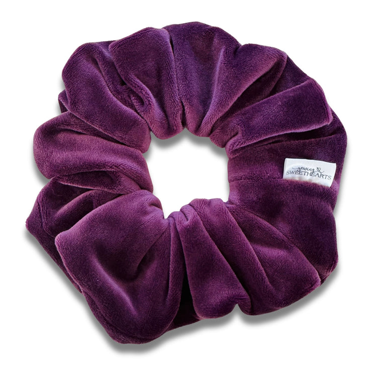 Purple Velvet Scrunchie Sewing Sweethearts