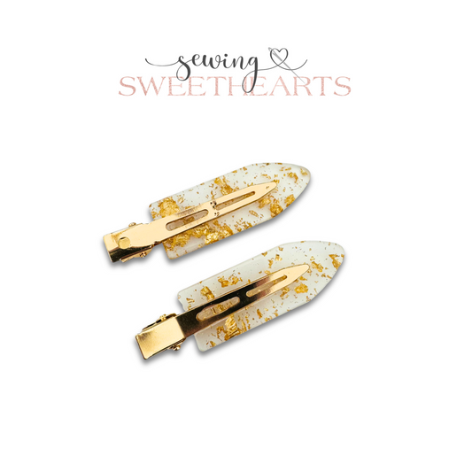 Gold Foil Side Clip  Sewing Sweethearts   