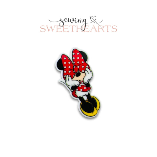 Red Bow Mouse Clip  Sewing Sweethearts   