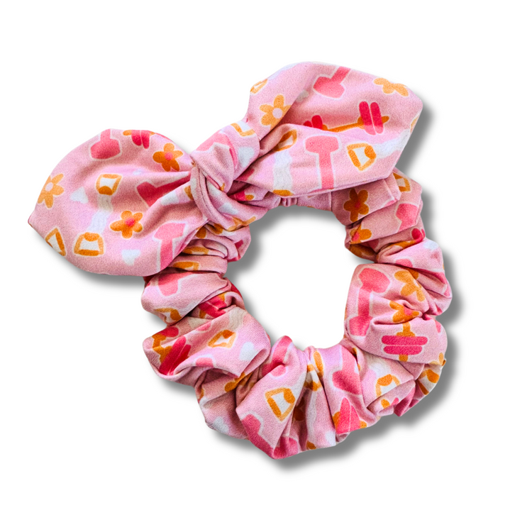 Fitness Bow Scrunchie Sewing Sweethearts