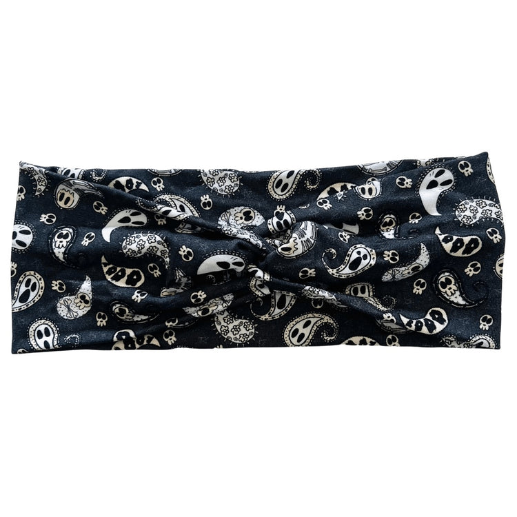 Paisley Skulls Bamboo Sweetheart Headbands Sewing Sweethearts