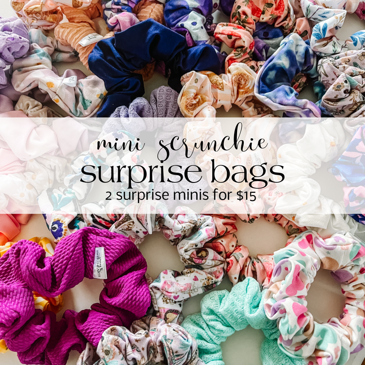 Surprise Mini Scrunchie Bag Scrunchies Sewing Sweethearts