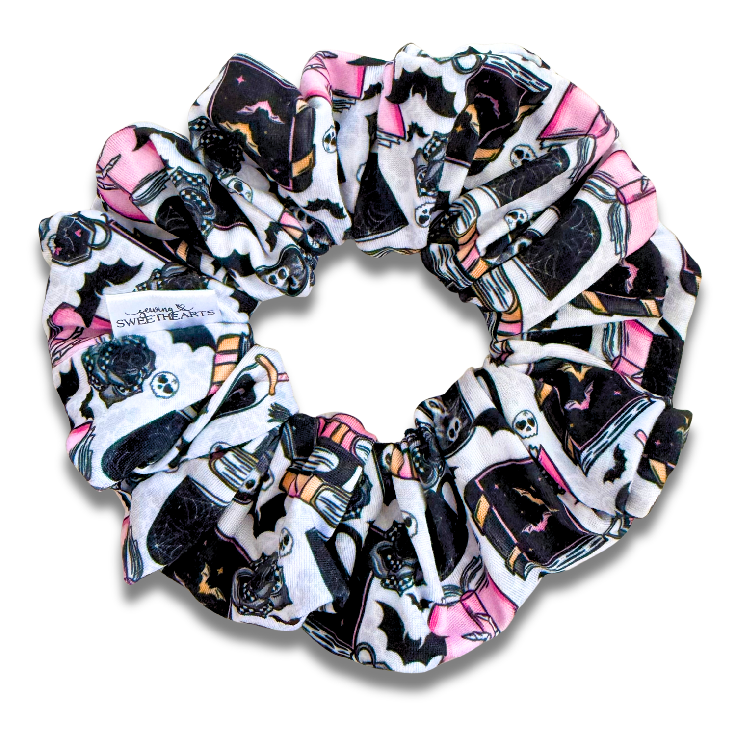Spooky Books Scrunchie Sewing Sweethearts