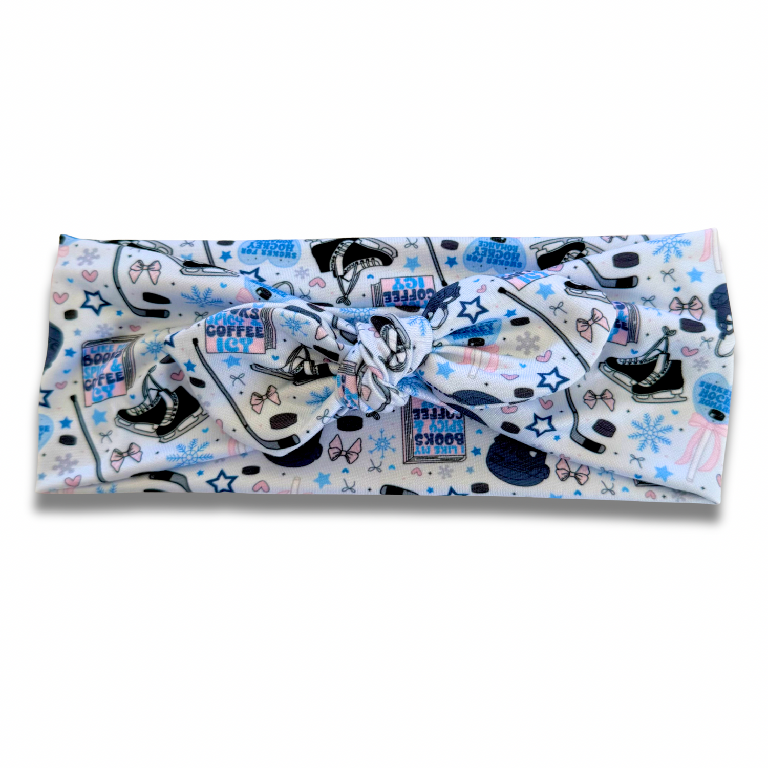 Hockey Romance Sweetheart Headband (or removable tie option) Sewing Sweethearts Sweetheart with Removable Tie