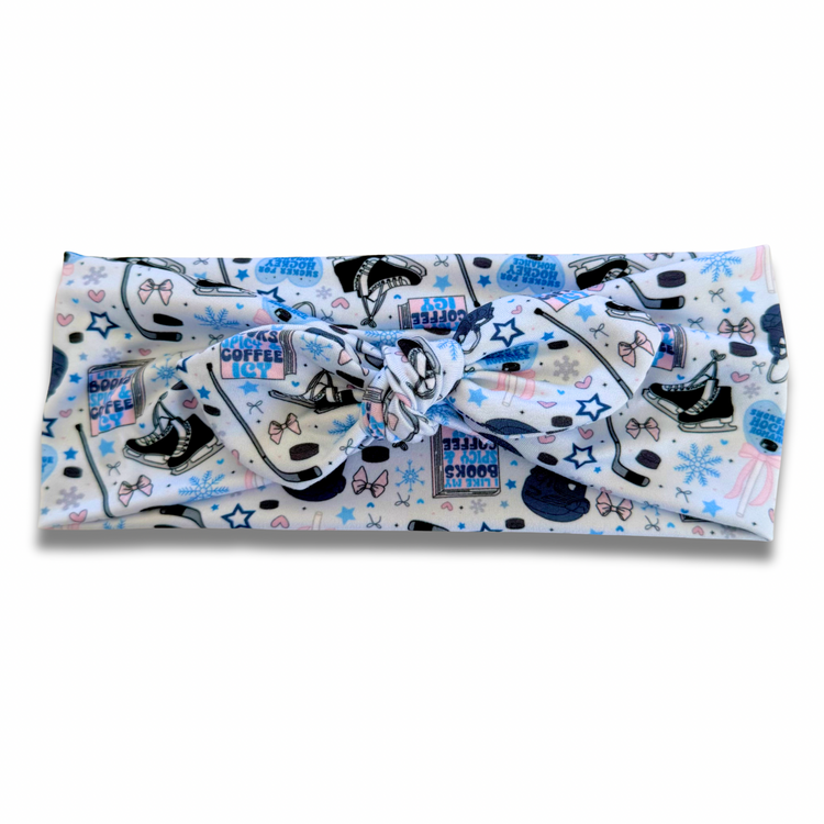 Hockey Romance Sweetheart Headband (or removable tie option) Sewing Sweethearts Sweetheart with Removable Tie