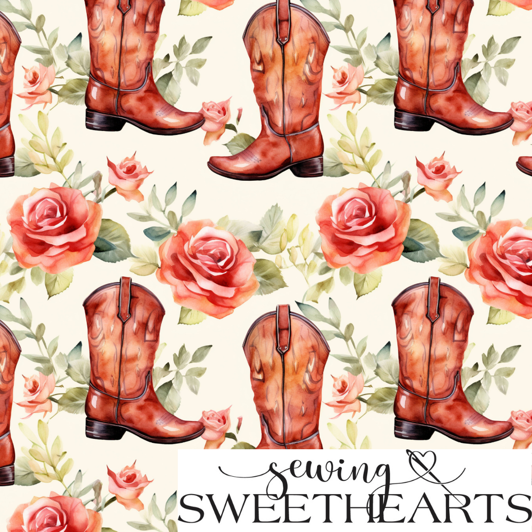 Cowboy Boots Minky Blanket PREORDER (~4 weeks before shipping)  Sewing Sweethearts   