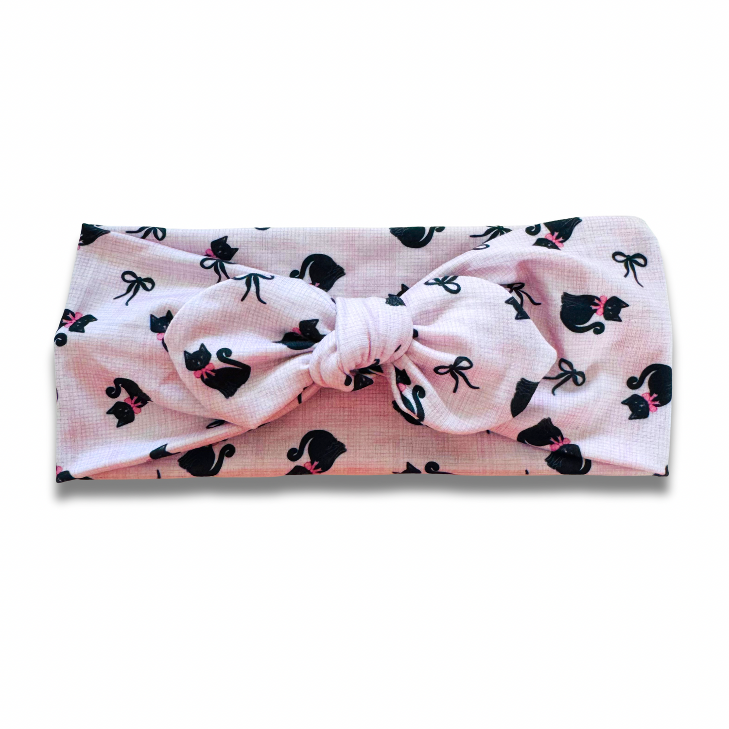 Black Cats Sweetheart Headband (or removable tie option) Sewing Sweethearts Sweetheart with Removable Tie