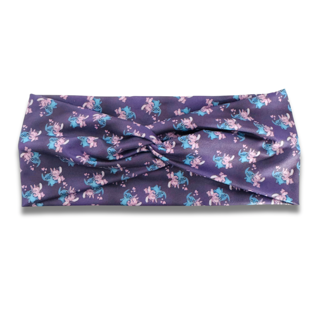 Blue Alien Love Sweetheart Headband Sewing Sweethearts