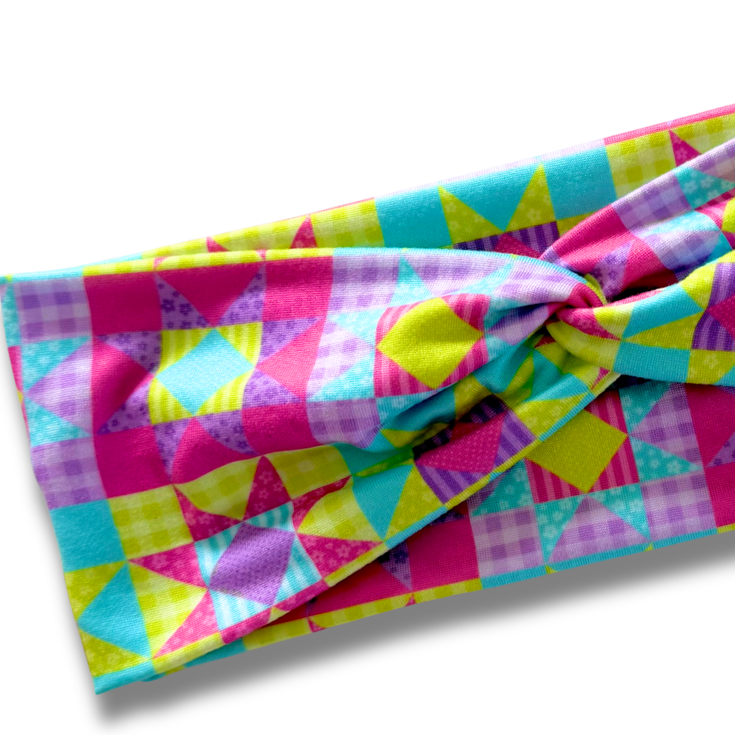 Neon Patchwork Sweetheart Headband Sewing Sweethearts