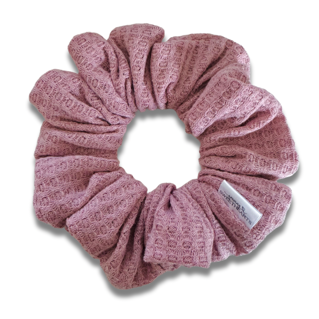 Rose Waffle Knit Scrunchie  Sewing Sweethearts   
