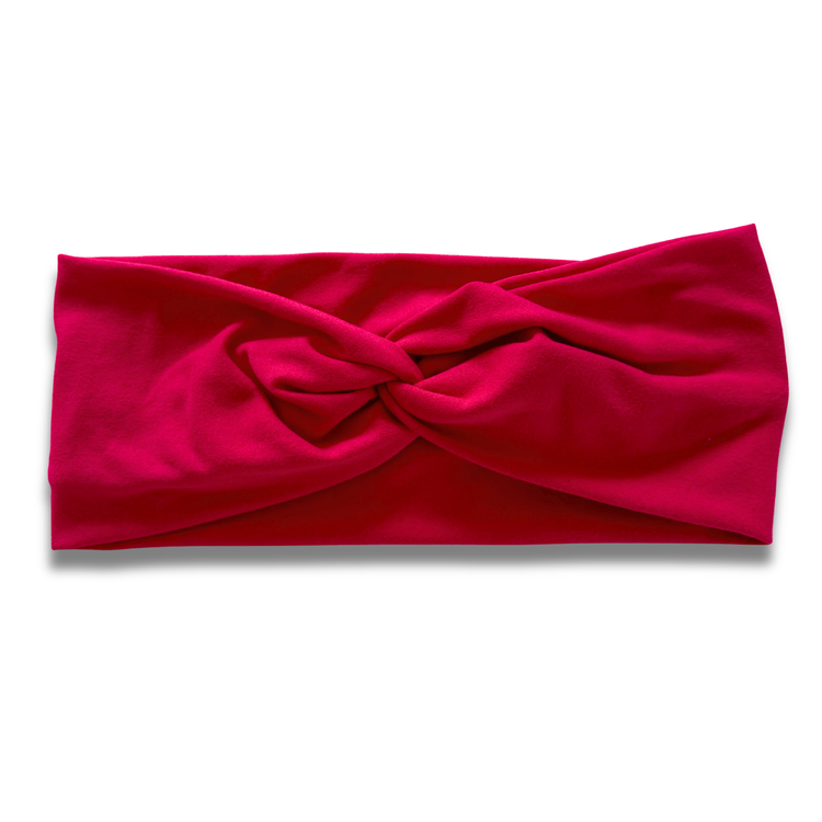 Bright Raspberry Sweetheart Headband (or removable tie option) Sewing Sweethearts Sweetheart