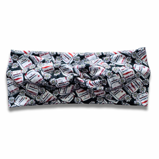 Marriage & Divorce Sweetheart Headband (or removable tie option) Sewing Sweethearts Sweetheart