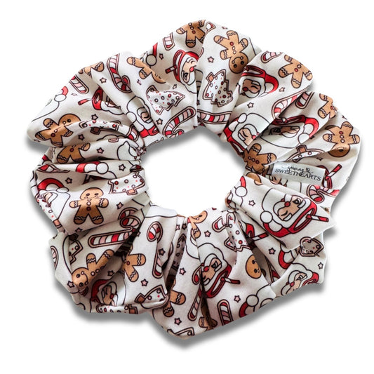 Santa Mugs Scrunchie  Sewing Sweethearts   