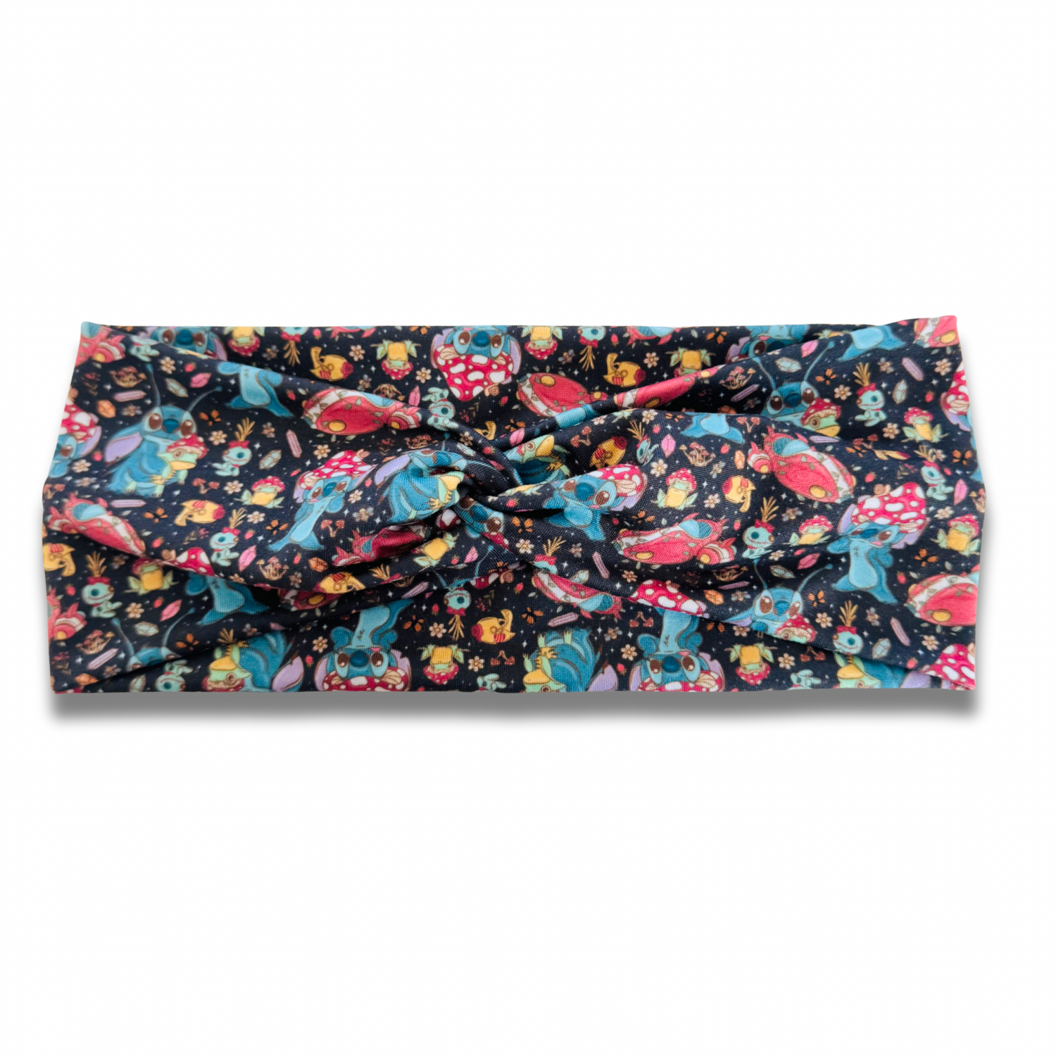 Cottagecore Blue Alien Sweetheart Headband (or removable tie option) Sewing Sweethearts Sweetheart