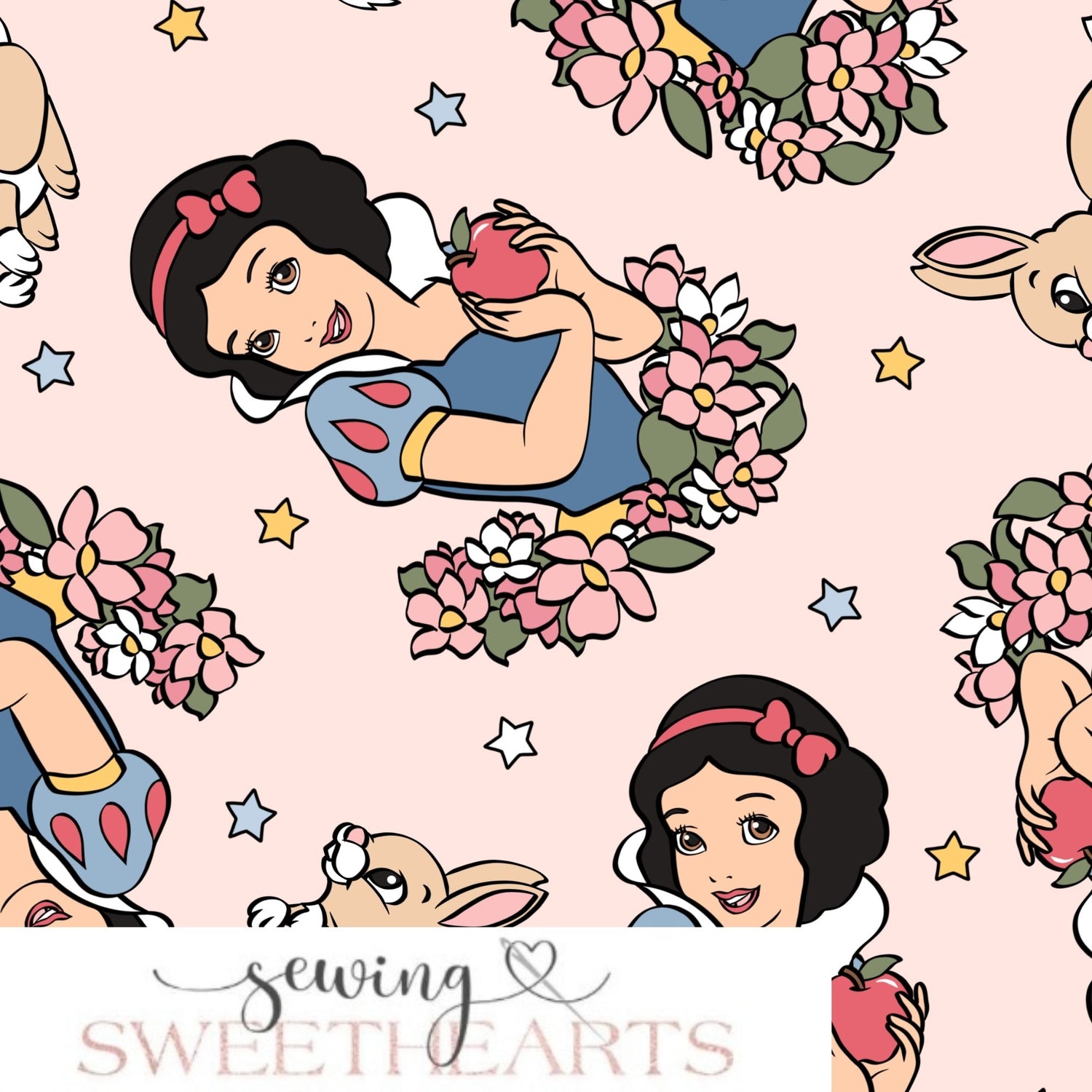 Princess Dwarves Minky Blanket PREORDER (~4 weeks before shipping) Sewing Sweethearts