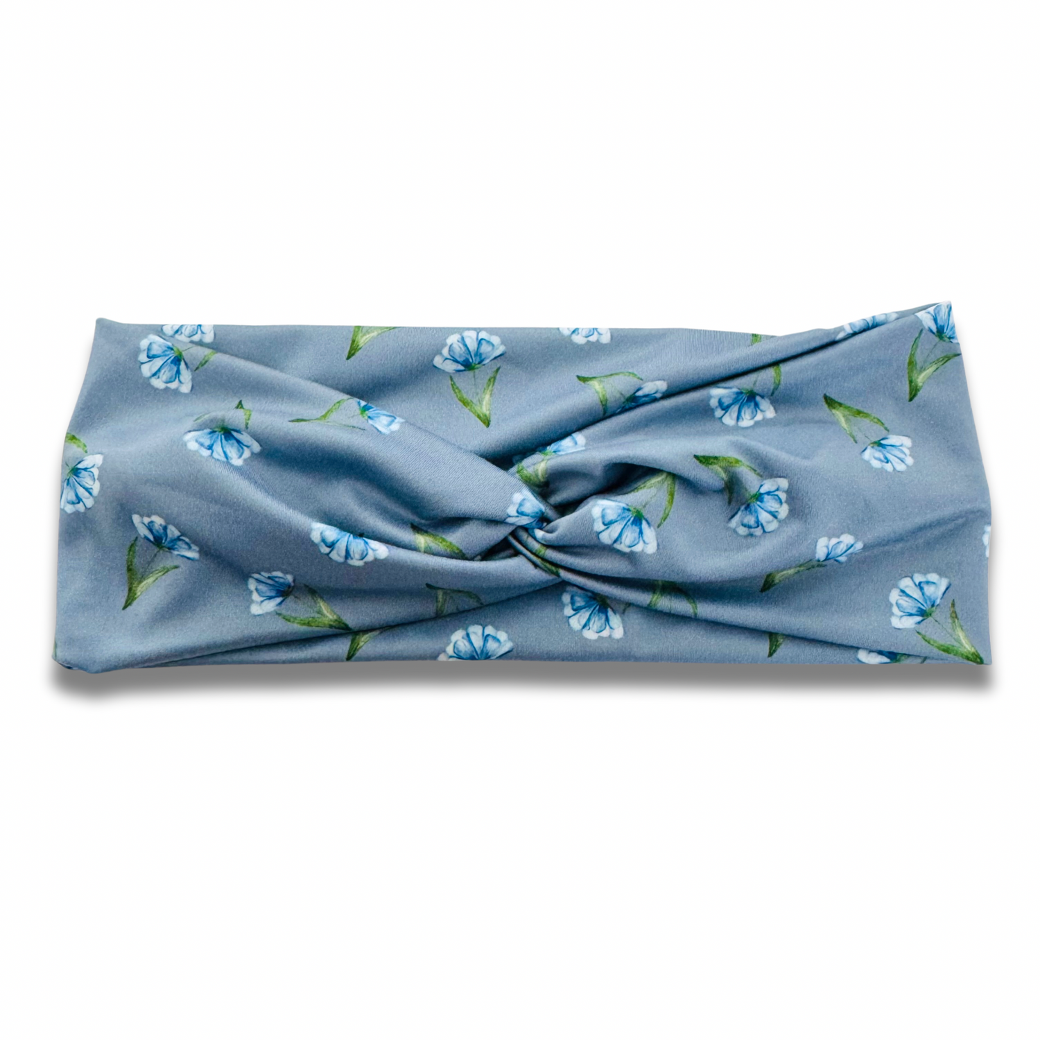 Steel Blue Flowers Sweetheart Headband Sewing Sweethearts