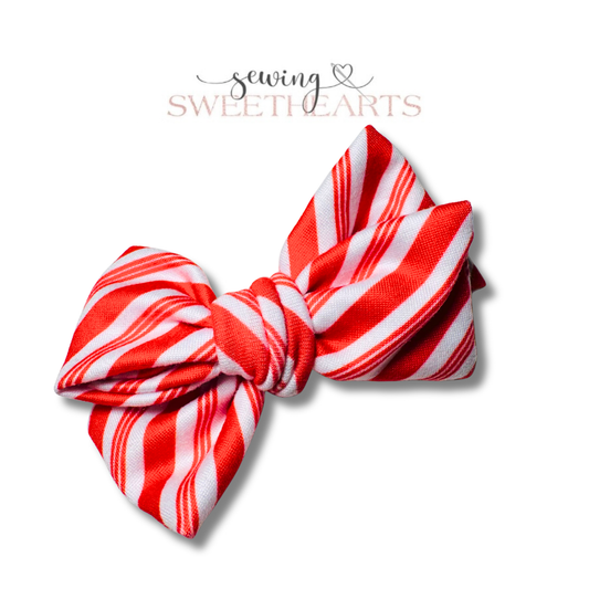 Candy Cane Bow