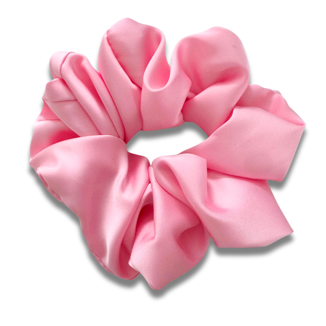 Light Pink Satin Scrunchie Sewing Sweethearts