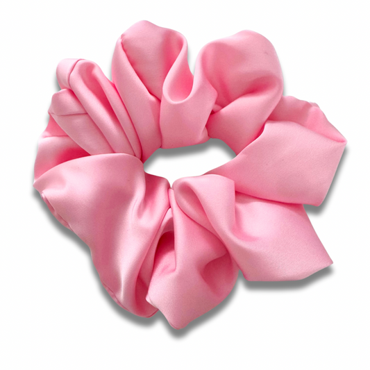 Light Pink Satin Scrunchie Sewing Sweethearts