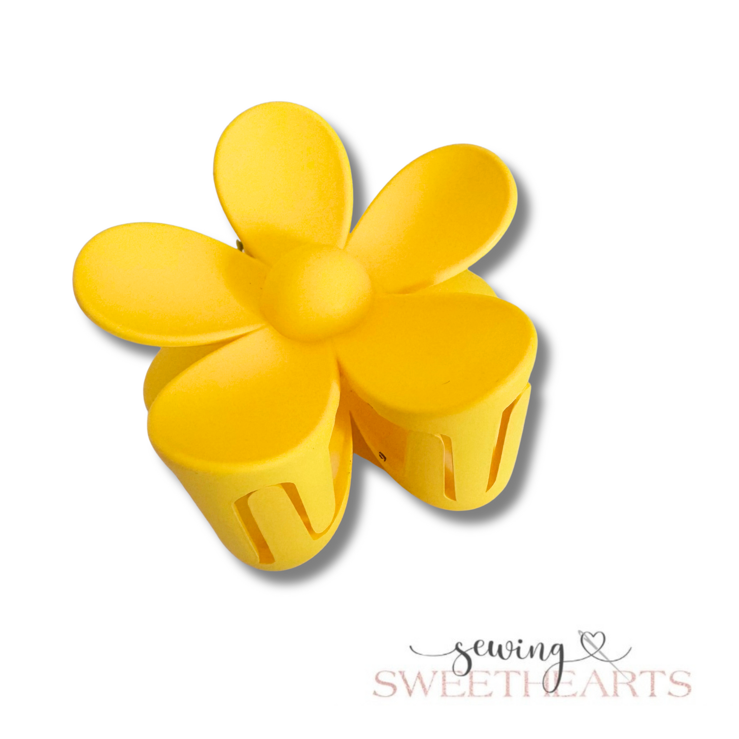 Daisy Claw Clips Sewing Sweethearts Yellow