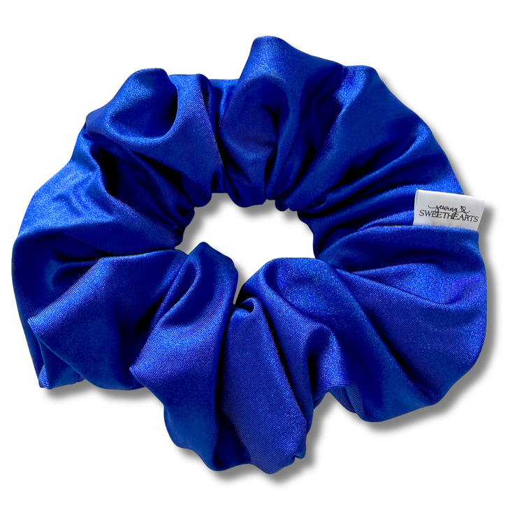 Royal Blue Swim Scrunchie Sewing Sweethearts