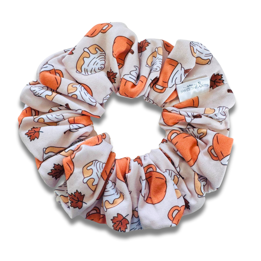 Autumn Snacks Scrunchie Sewing Sweethearts