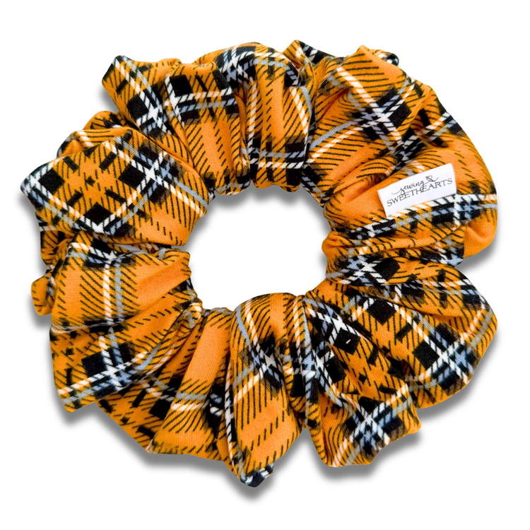 Fall Plaid Scrunchie Sewing Sweethearts