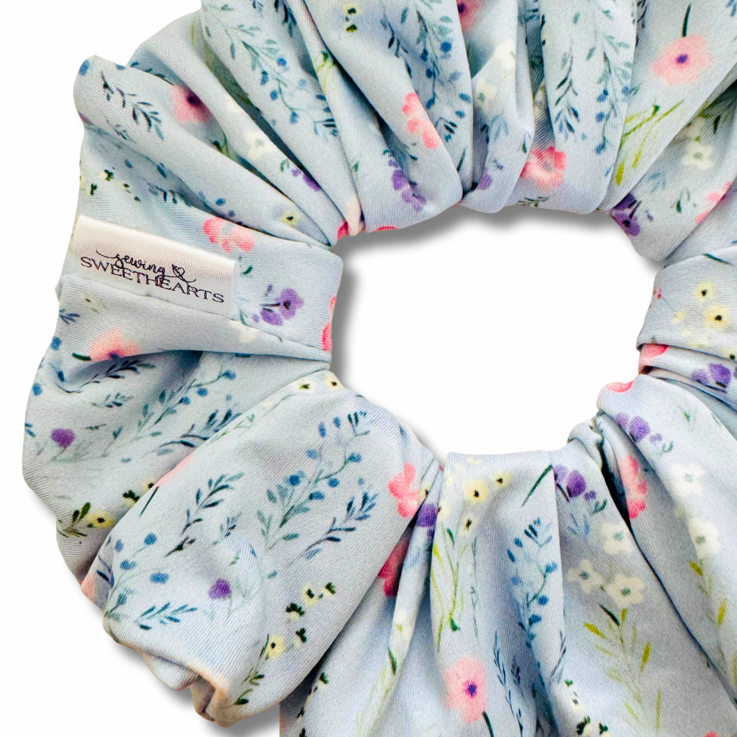 Spring Floral Scrunchie Sewing Sweethearts