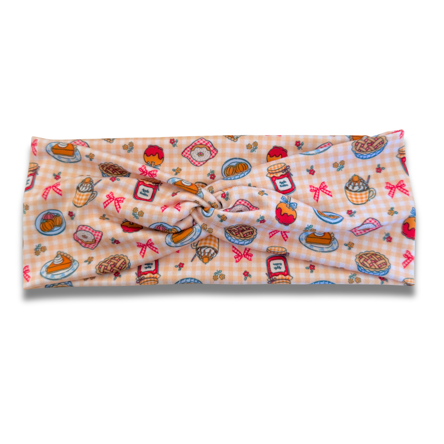 Fall Picnic Sweetheart Headband (or removable tie option) Sewing Sweethearts Sweetheart