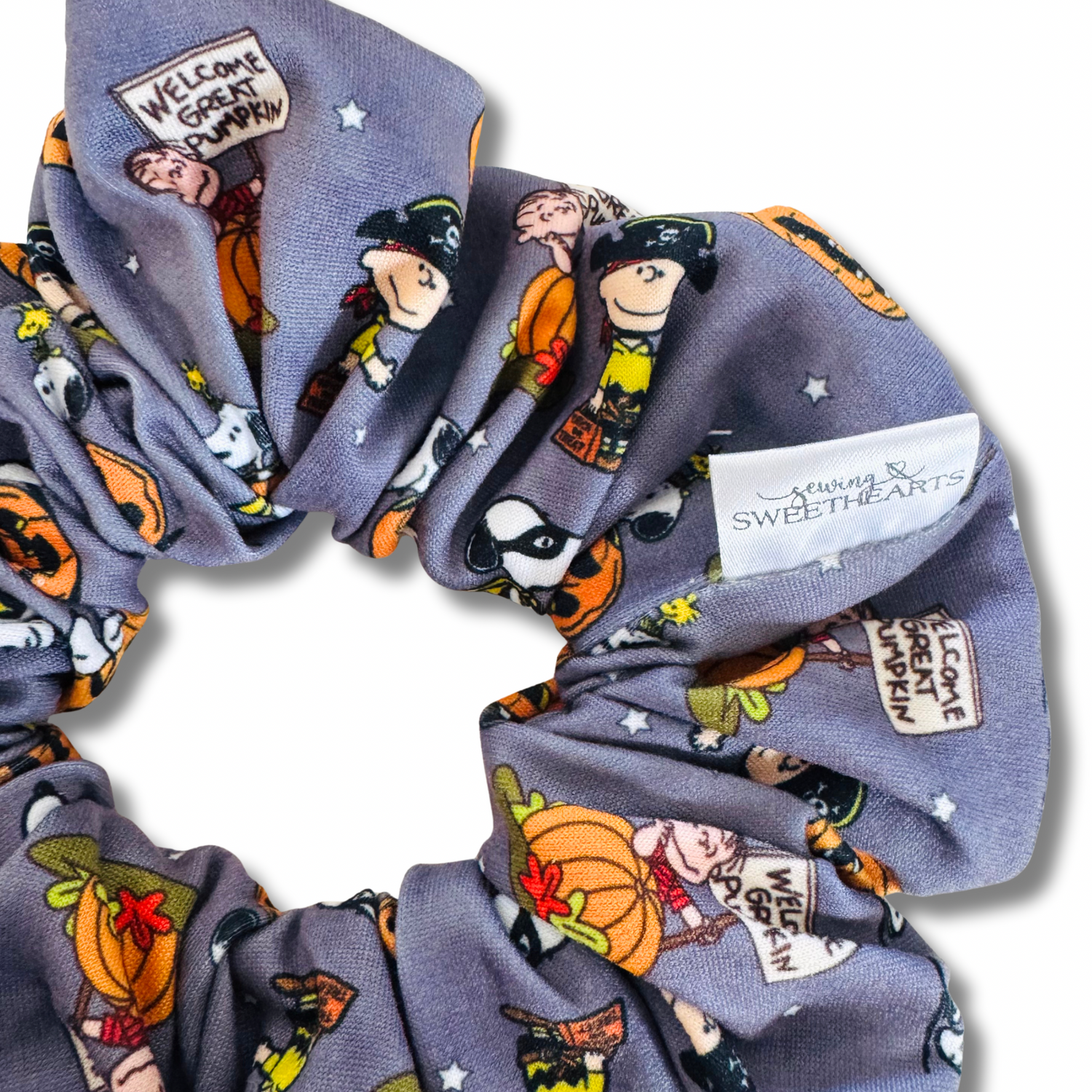 Spooky Peanuts Scrunchie Sewing Sweethearts
