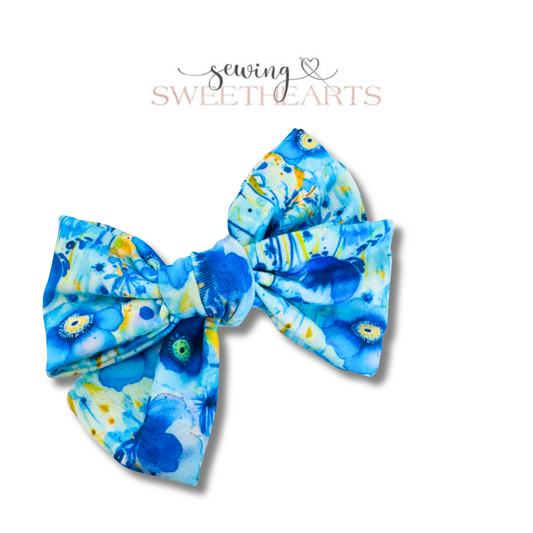 Blue Meadow Bow Sewing Sweethearts