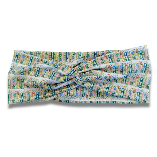 Bookish Garden Sweetheart Headband (or removable tie option) Sewing Sweethearts Sweetheart