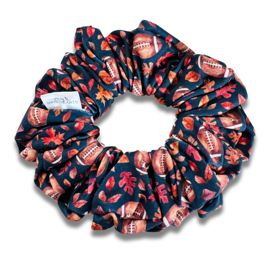 Fall Football Scrunchie Sewing Sweethearts