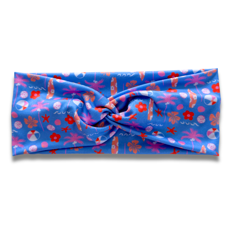 Beachy Sweetheart Headband (or removable tie option) Sewing Sweethearts Sweetheart
