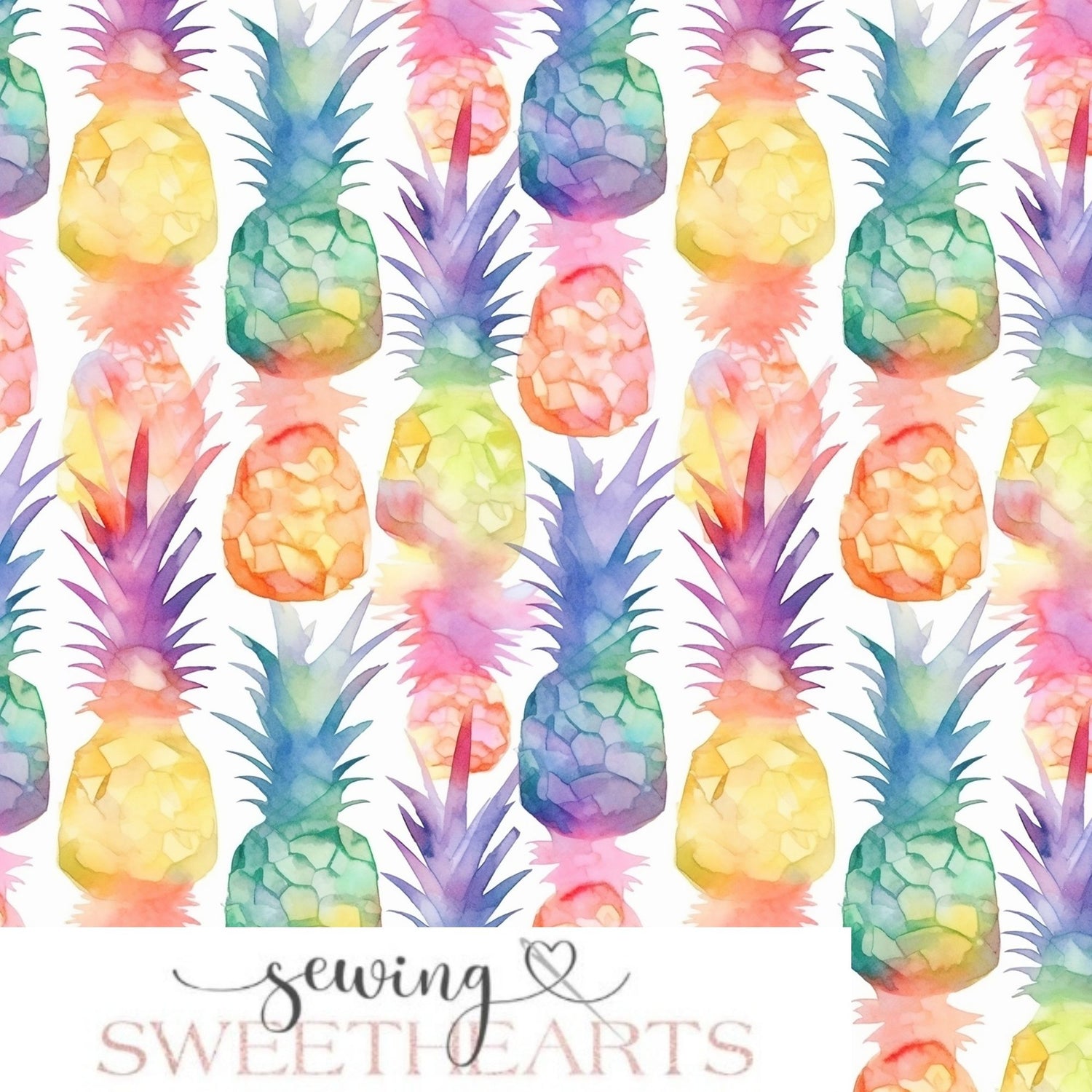 Tropical Pineapples Minky Blanket PREORDER (~4 weeks before shipping) Sewing Sweethearts