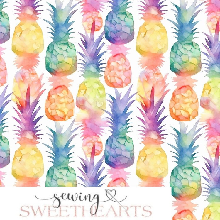 Tropical Pineapples Minky Blanket PREORDER (~4 weeks before shipping) Sewing Sweethearts