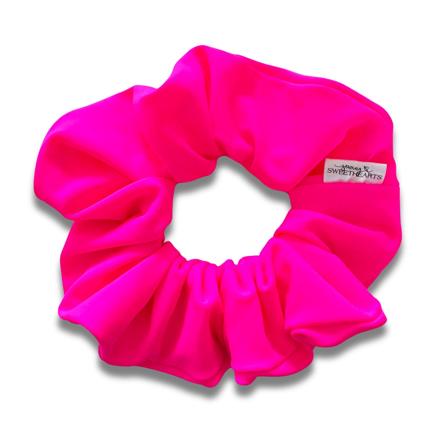 Neon Pink Swim Scrunchie  Sewing Sweethearts   