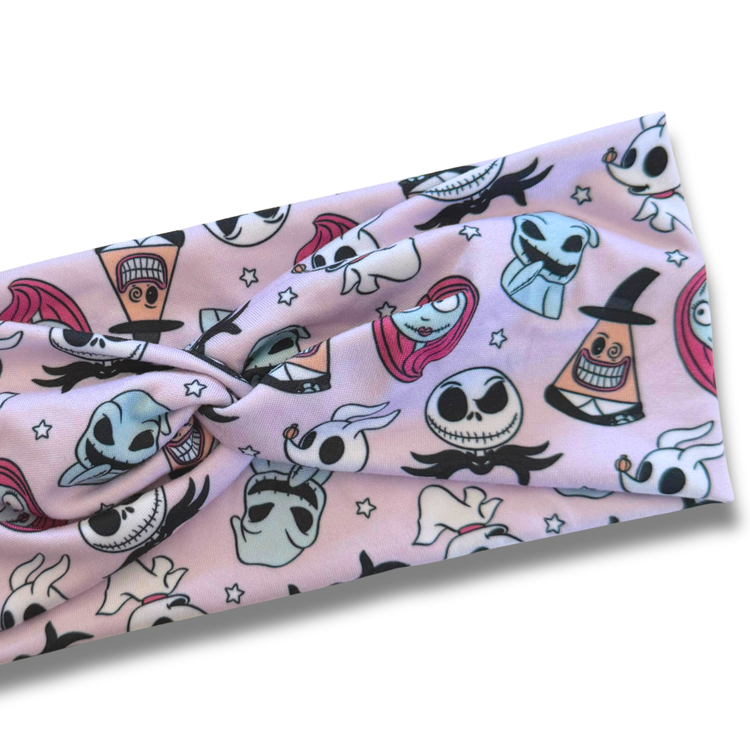 Nightmare Sweetheart Headband (or removable tie option) Sewing Sweethearts