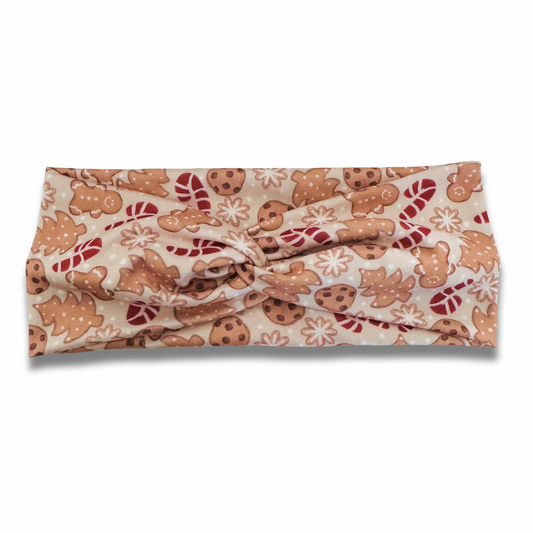 Gingerbread Cookies Sweetheart Headband (or removable tie option)