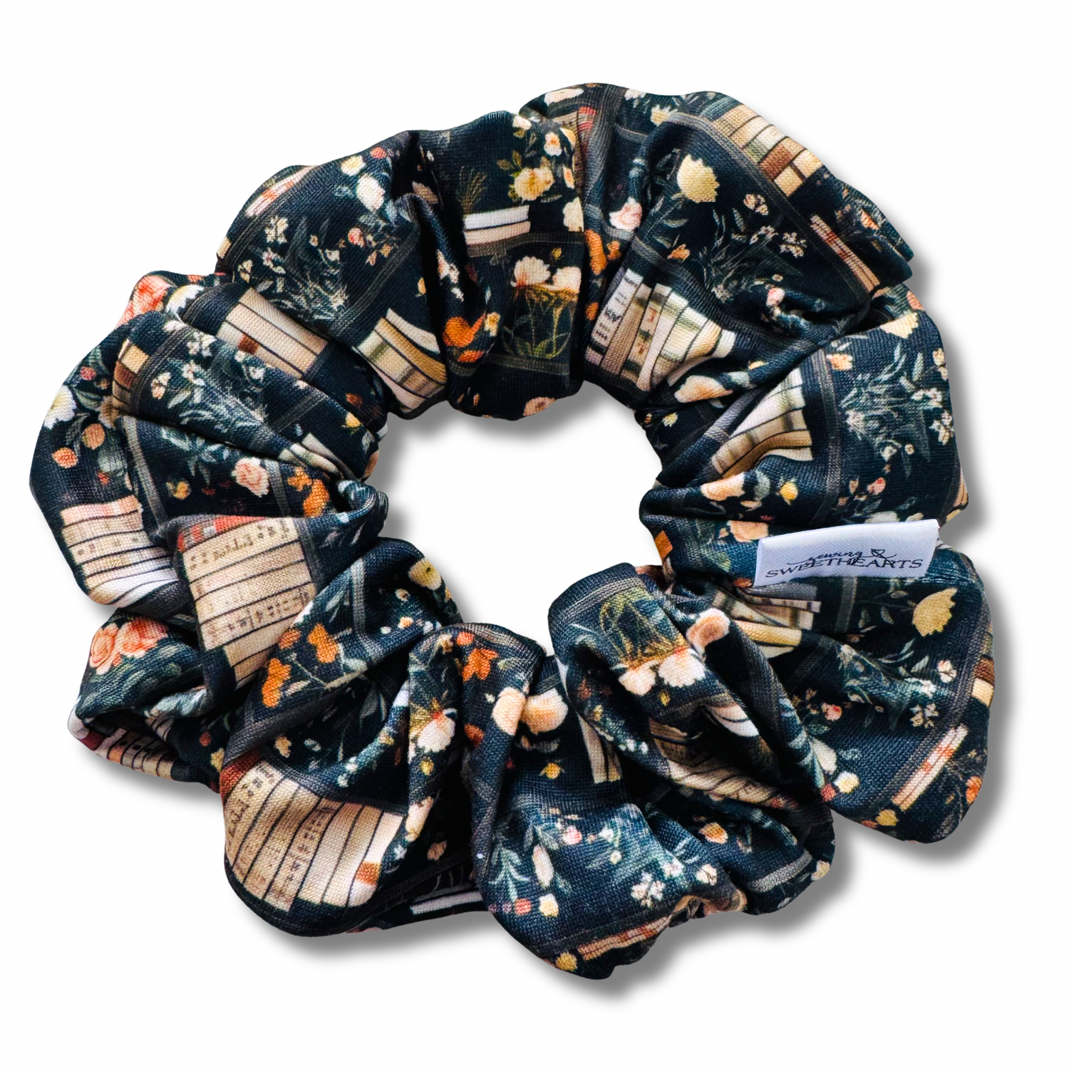 Library Garden Scrunchie Sewing Sweethearts