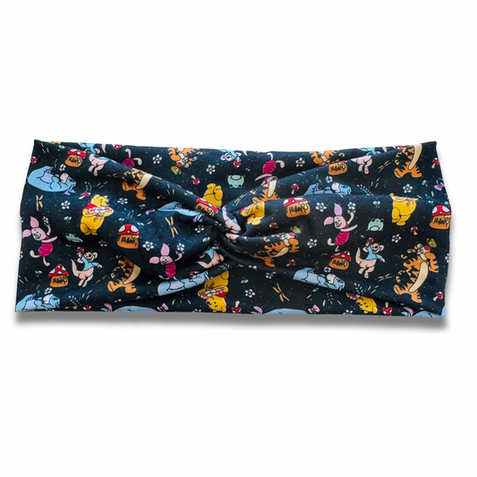 Spring Honey Bear Sweetheart Headband (or removable tie option) Sewing Sweethearts Sweetheart