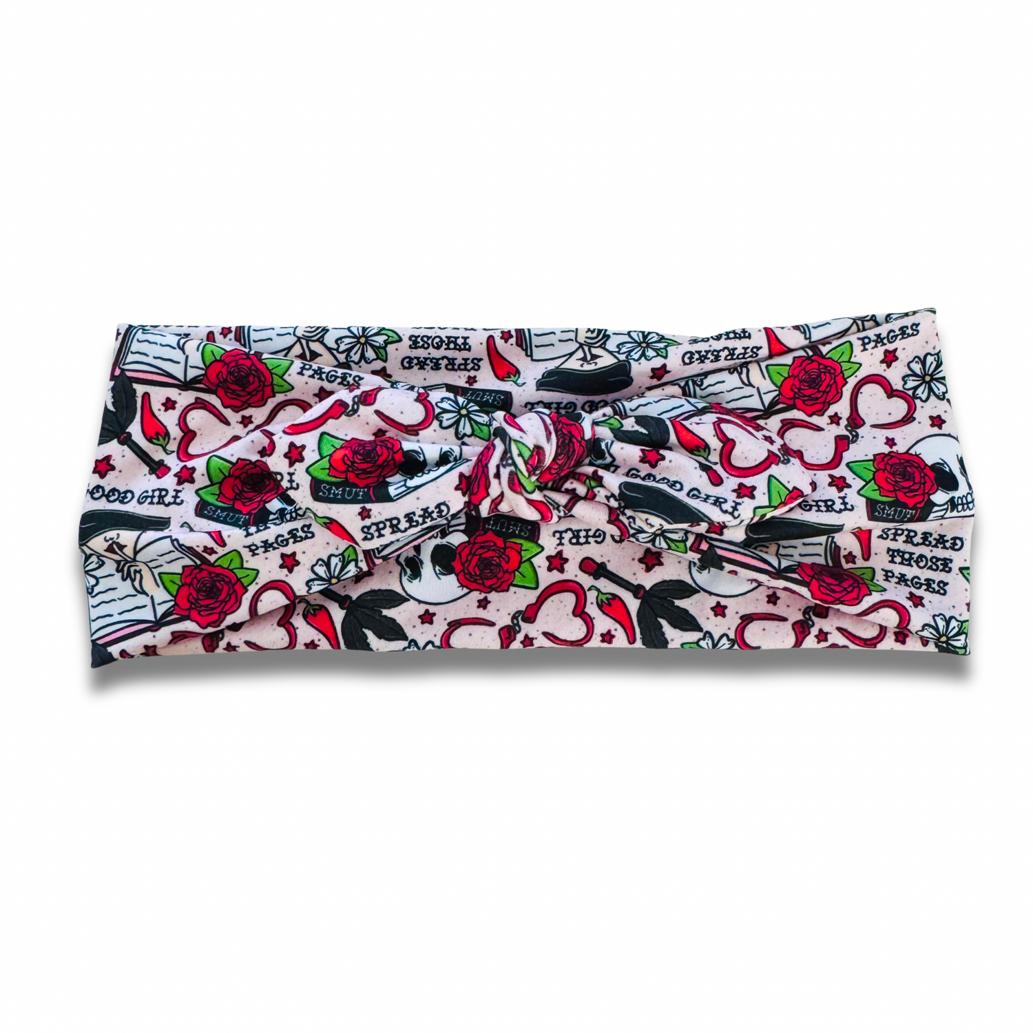 Spread Those Pages Sweetheart Headband (or removable tie option) Sewing Sweethearts Sweetheart with Removable Tie