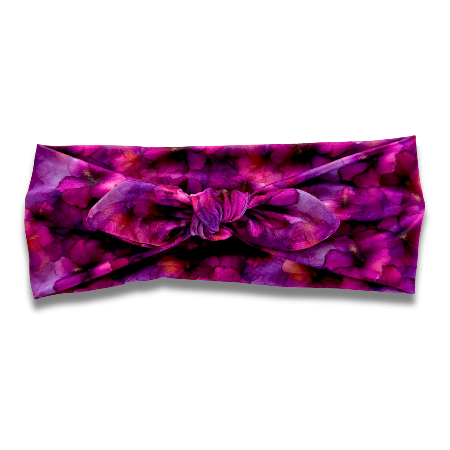 Tropical Magenta Sweetheart Headband (or removable tie option) Sewing Sweethearts Sweetheart with Removable Tie