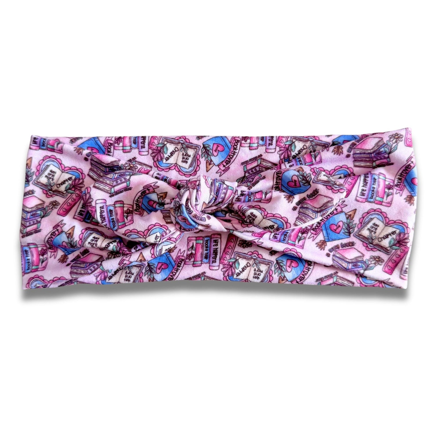 Booktrovert Sweetheart Headband (or removable tie option) Sewing Sweethearts Sweetheart with Removable Tie